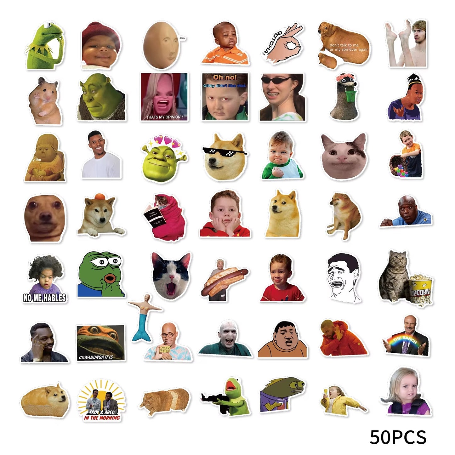 Funny Meme Graffiti Stickers Pack (50PCS)
